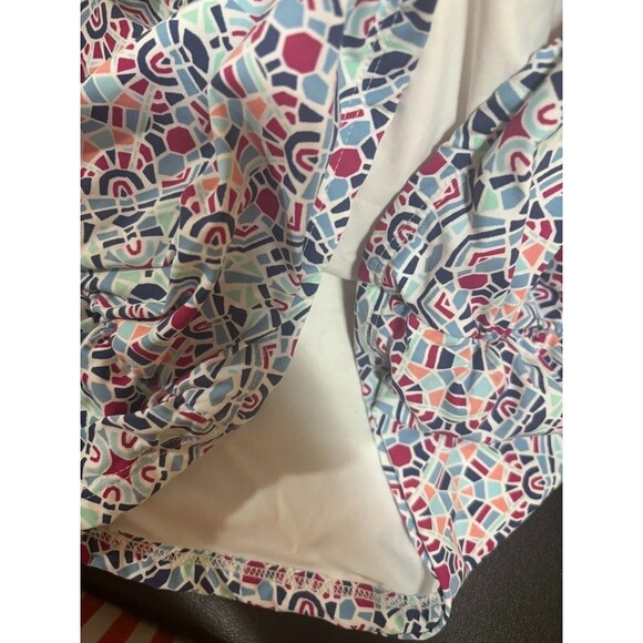 Helen Jon Halter Tankini Bikini Top Womens S RED Blue White Swimsuit - Picture 9 of 9